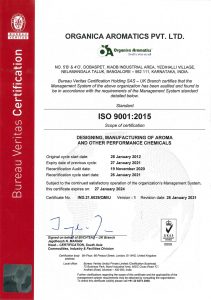 Organica- ISO Certification